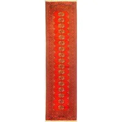Afghani Hand-Knotted Rug 10'11" x 2'9"